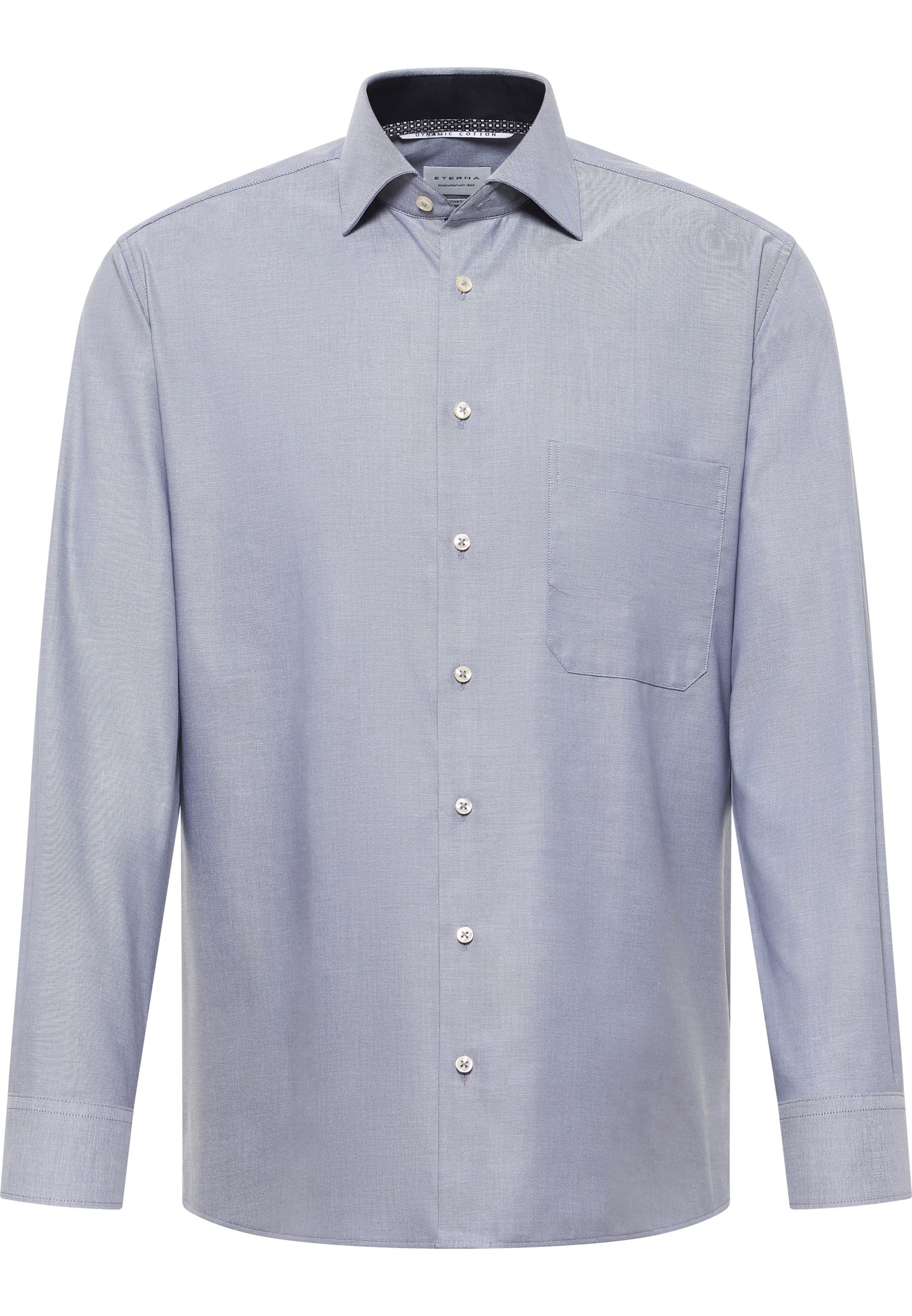 ETERNA Comfort Fit Hemd in Grau: Vorderseite