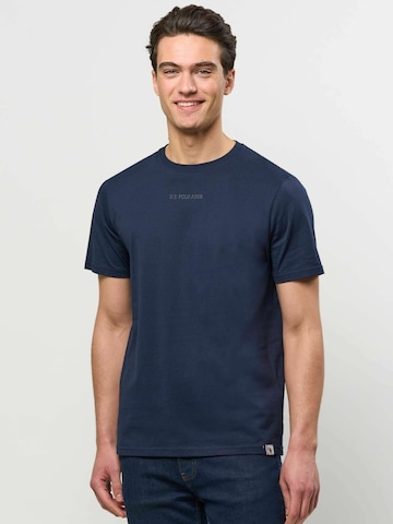 U.S. POLO ASSN. Regular fit Button Up Shirt ' UMSaimon ' in Blue: front