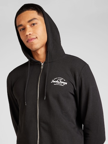 JACK & JONES Sweatjacke 'FOREST' in Schwarz