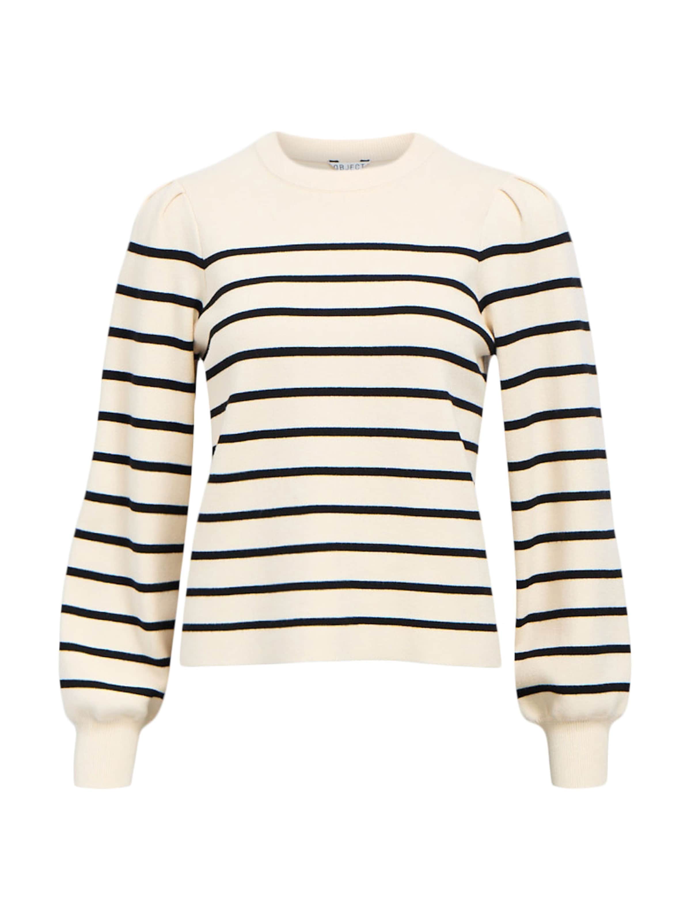 OBJECT Sweater 'OBJReynard' in Beige: front