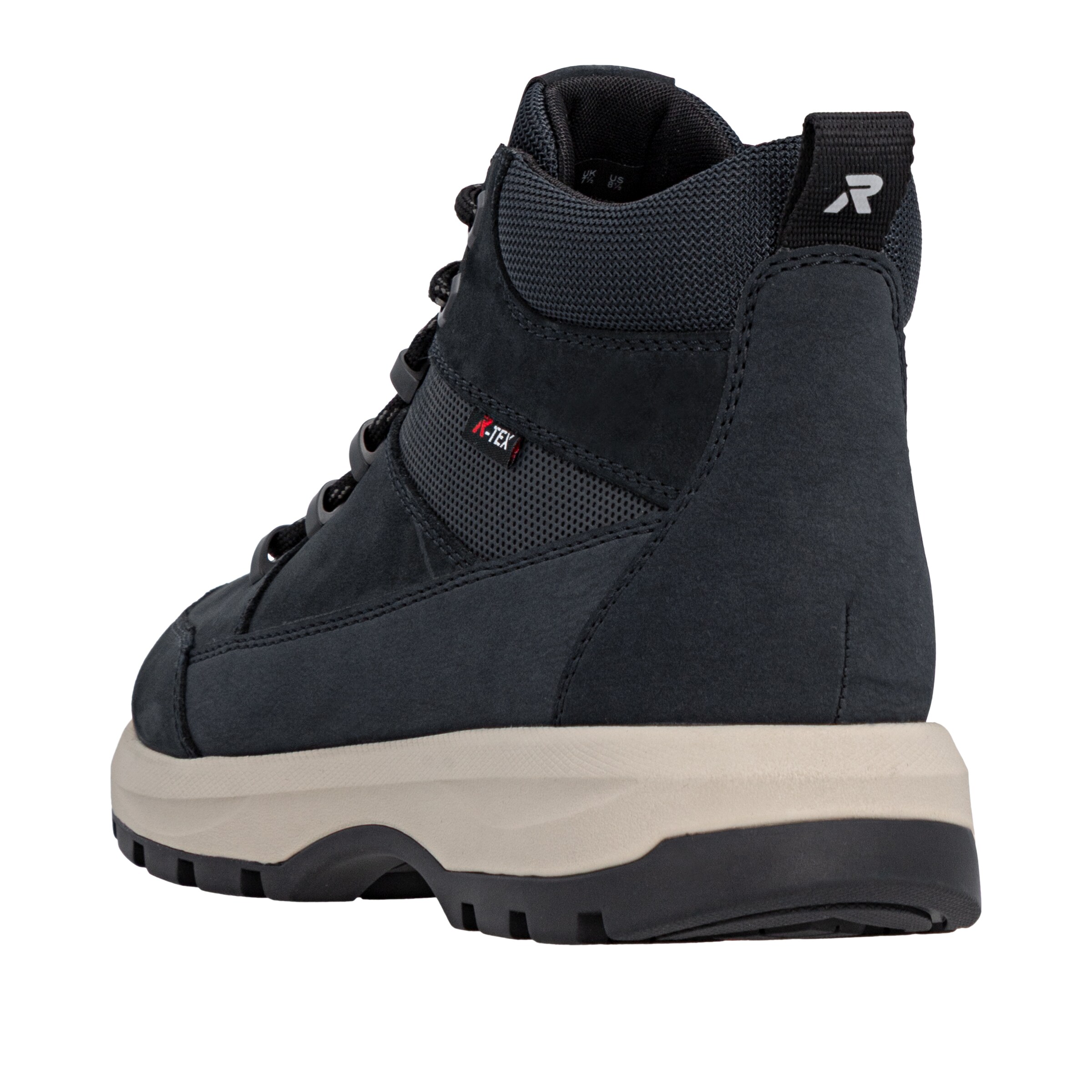 Rieker Schnürstiefel 'U1671' in Blau