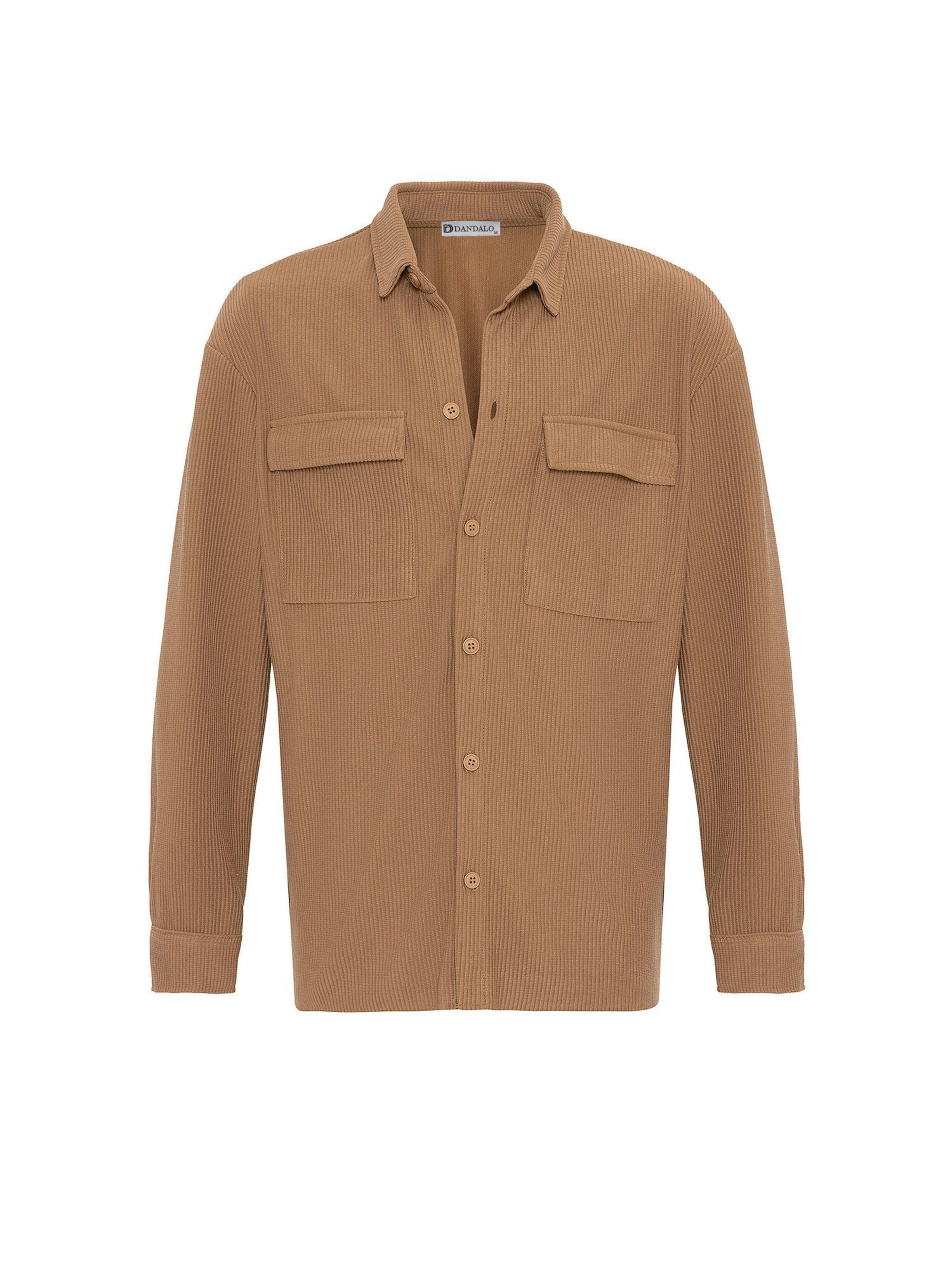 Chemise Dandalo en beige : devant