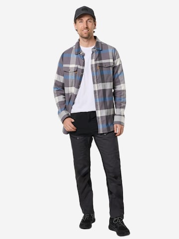 SWEDEMOUNT Regular fit Traditional button up shirt 'Nordkap' in Grey