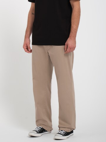 Regular Pantalon chino 'FRICKIN' Volcom en beige : devant