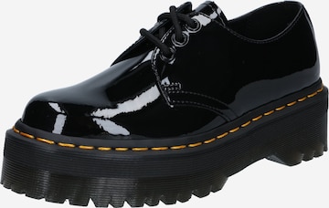 Dr. Martens Δετό παπούτσι 'Quad' σε μαύρο: μπροστά