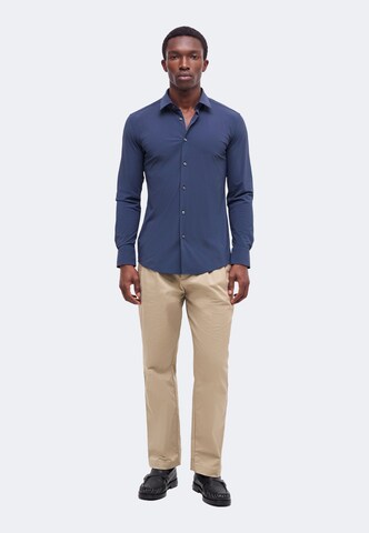 BOSSSlim Fit Košulja 'Hank' - plava boja