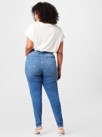Zizzi Slimfit Jeans 'BEA' in Blauw