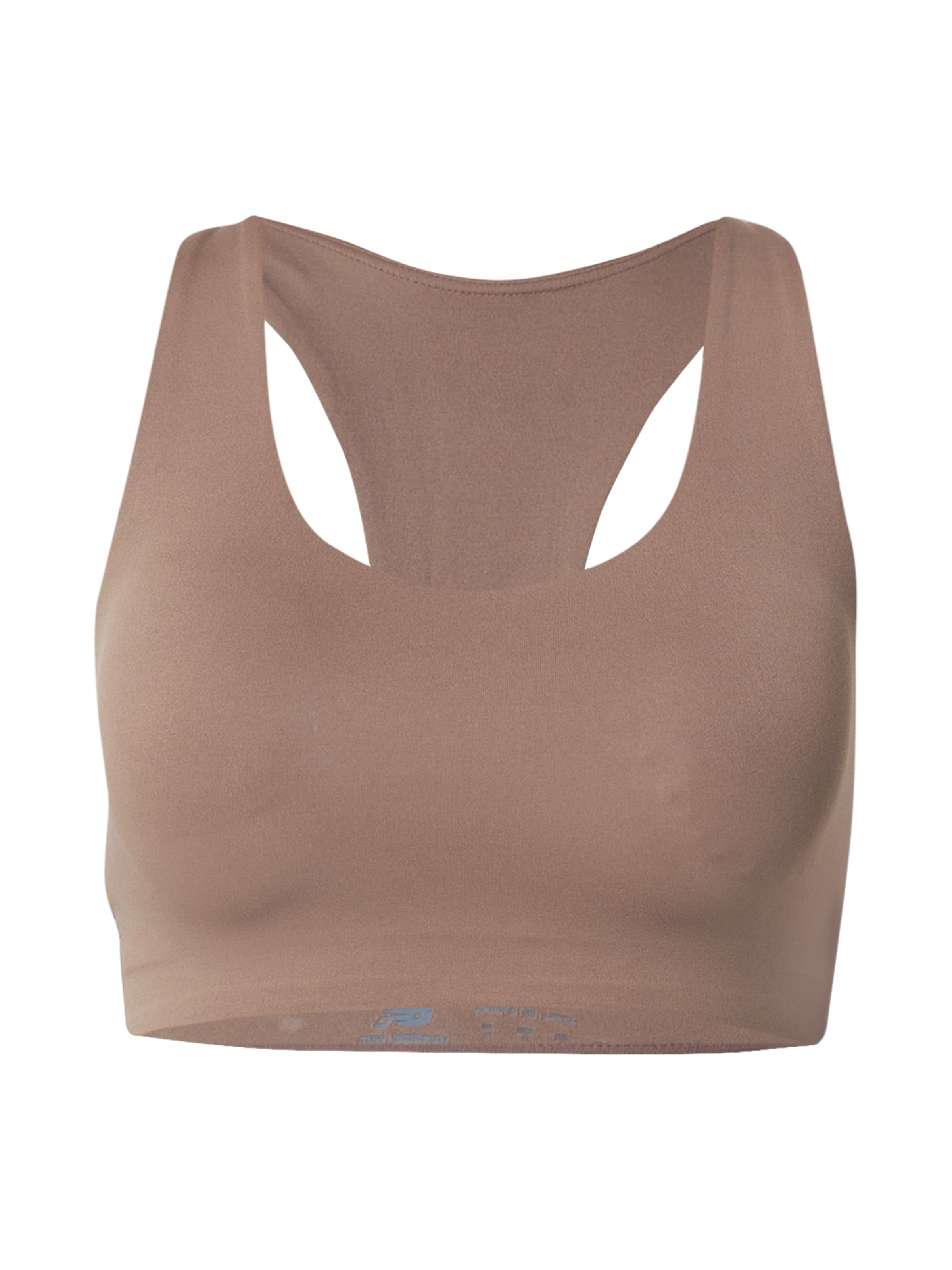 new balance - Soutien Bustier Soutien de desporto em bege: frente