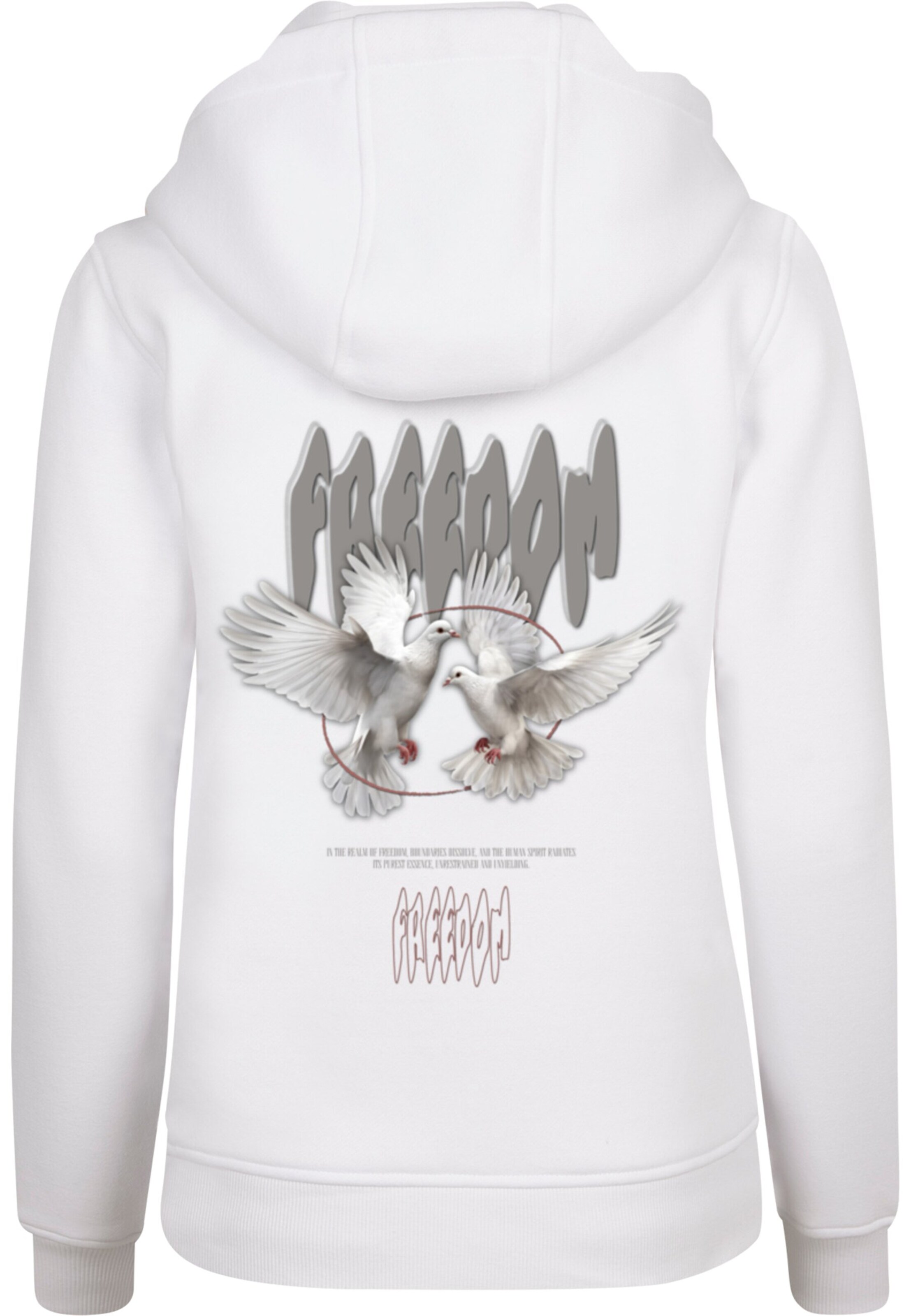 Sweat-shirt 'Birds Of Peace' Merchcode en blanc