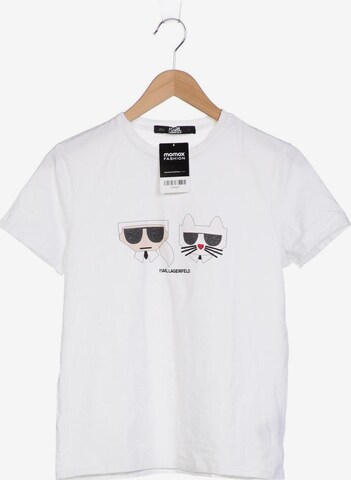 Karl Lagerfeld T-Shirt L in Weiß: predná strana