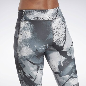 Reebok Skinny Sporthose in Grau