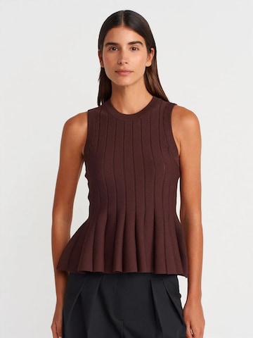 Dilvin Blouse 'Blusen' in Brown: front