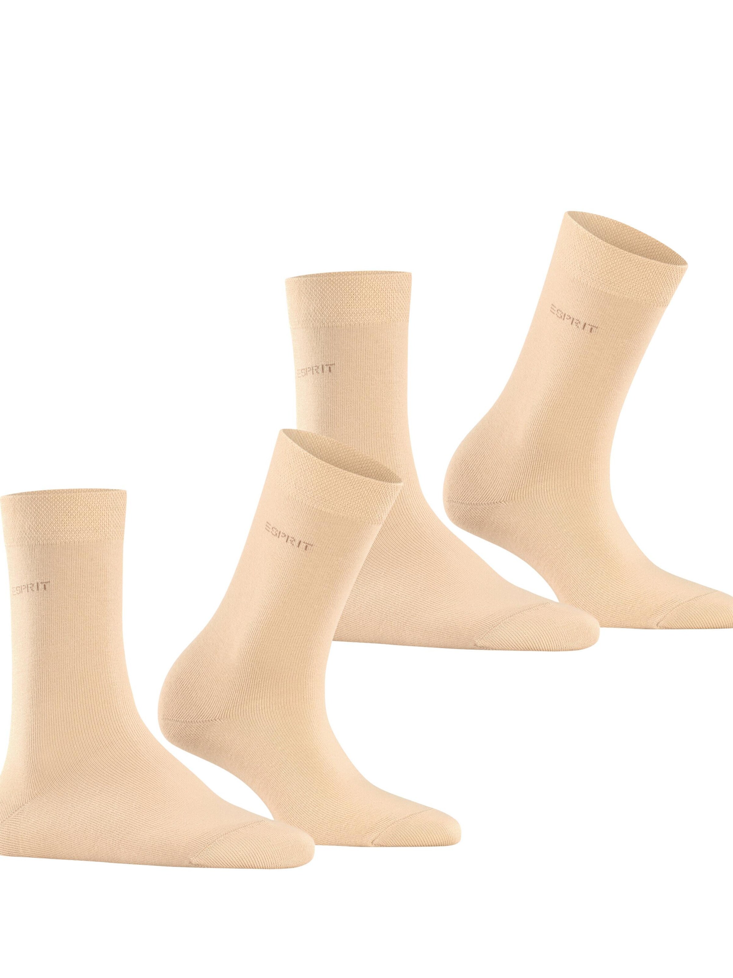 ESPRIT Socken 'Basic Easy 2-Pack'‌‌‌ in Beige