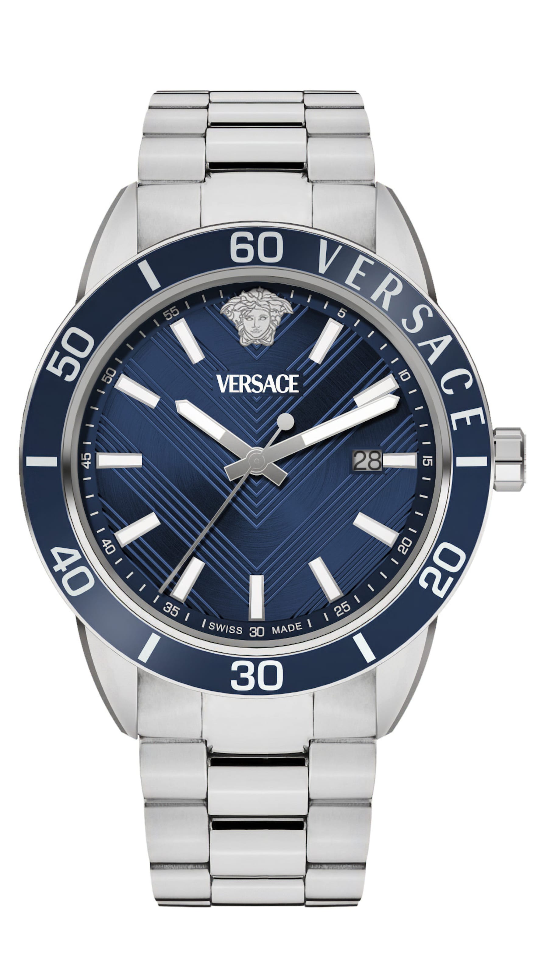 VERSACE Analog Watch in Blue: front