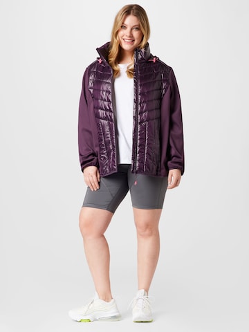 Esprit Sport Curvy Athletic Jacket in Purple