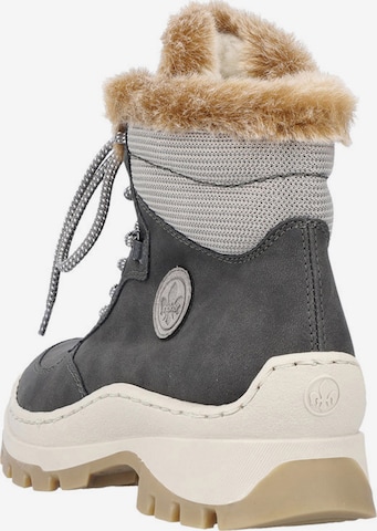 Rieker Lace-Up Boots in Grey