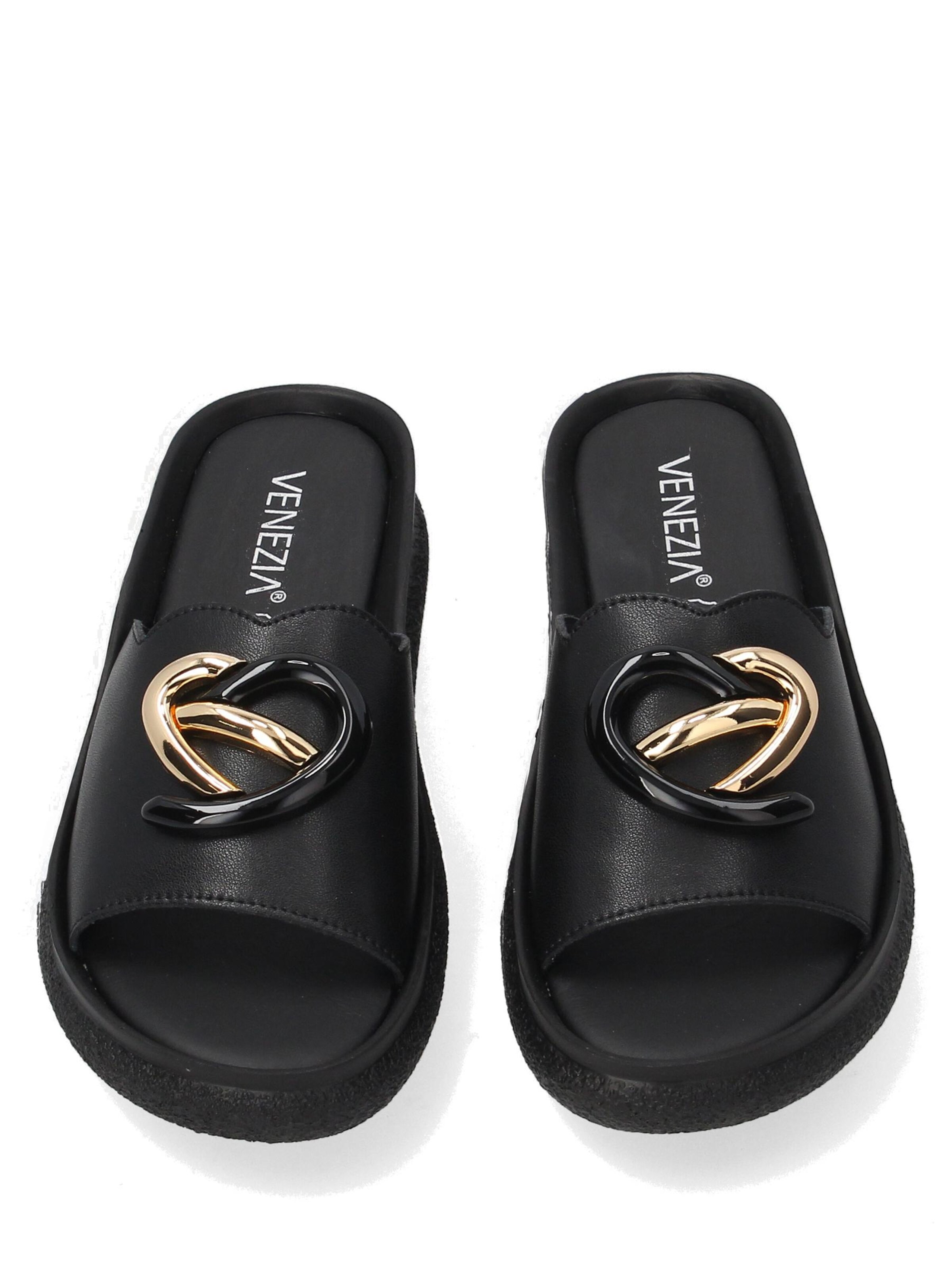 VENEZIA Slippers in Black