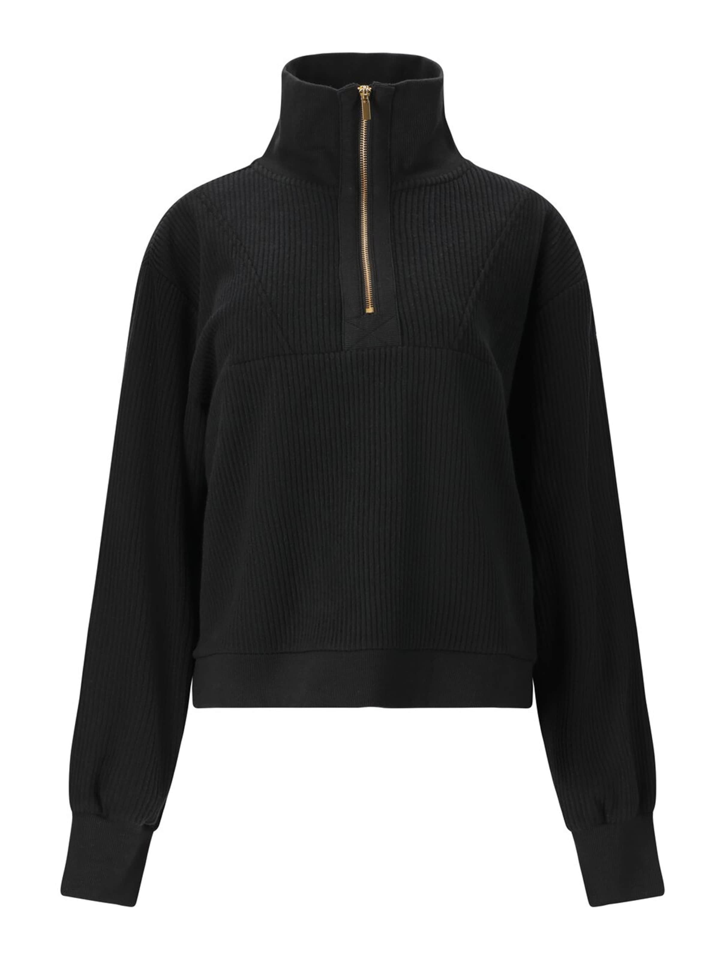 Athlecia Αθλητική μπλούζα φούτερ 'Hecey' σε μαύρο: μπροστά