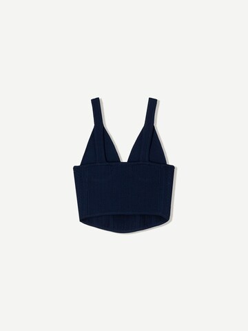 Bershka Knitted top in Blue