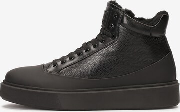 Kazar High-Top Sneakers in Black: front