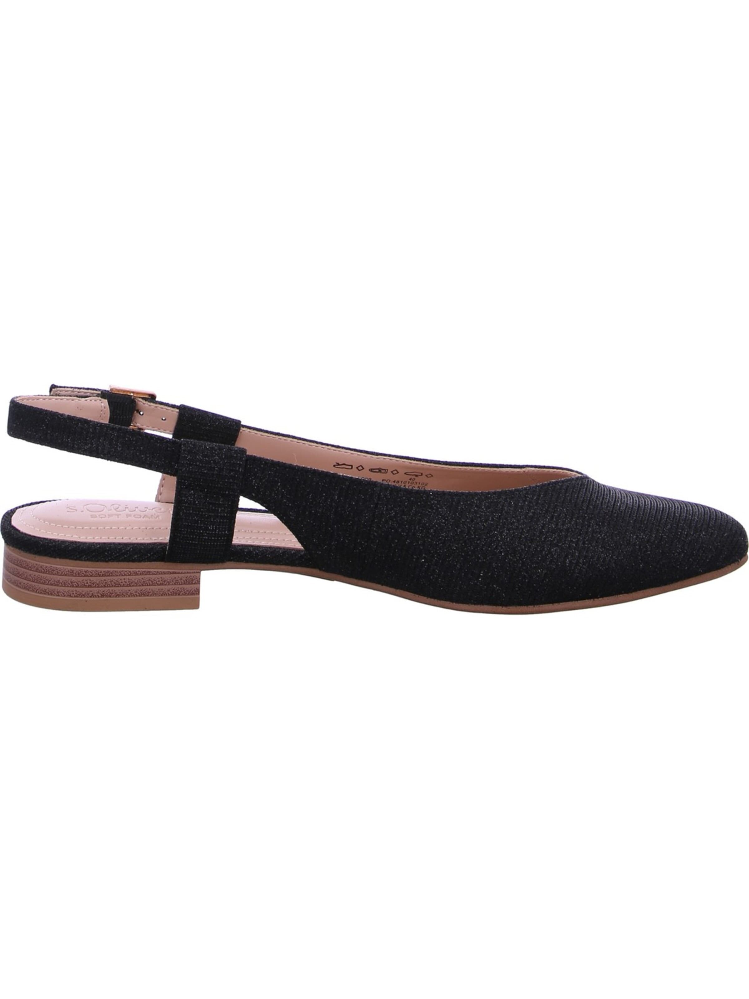 S. Oliver Slingpumps‌ in Schwarz