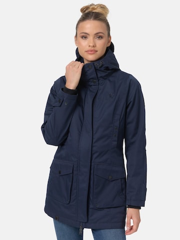 NAVAHOO Between-Seasons Parka 'Brinjaa' in Blue: front