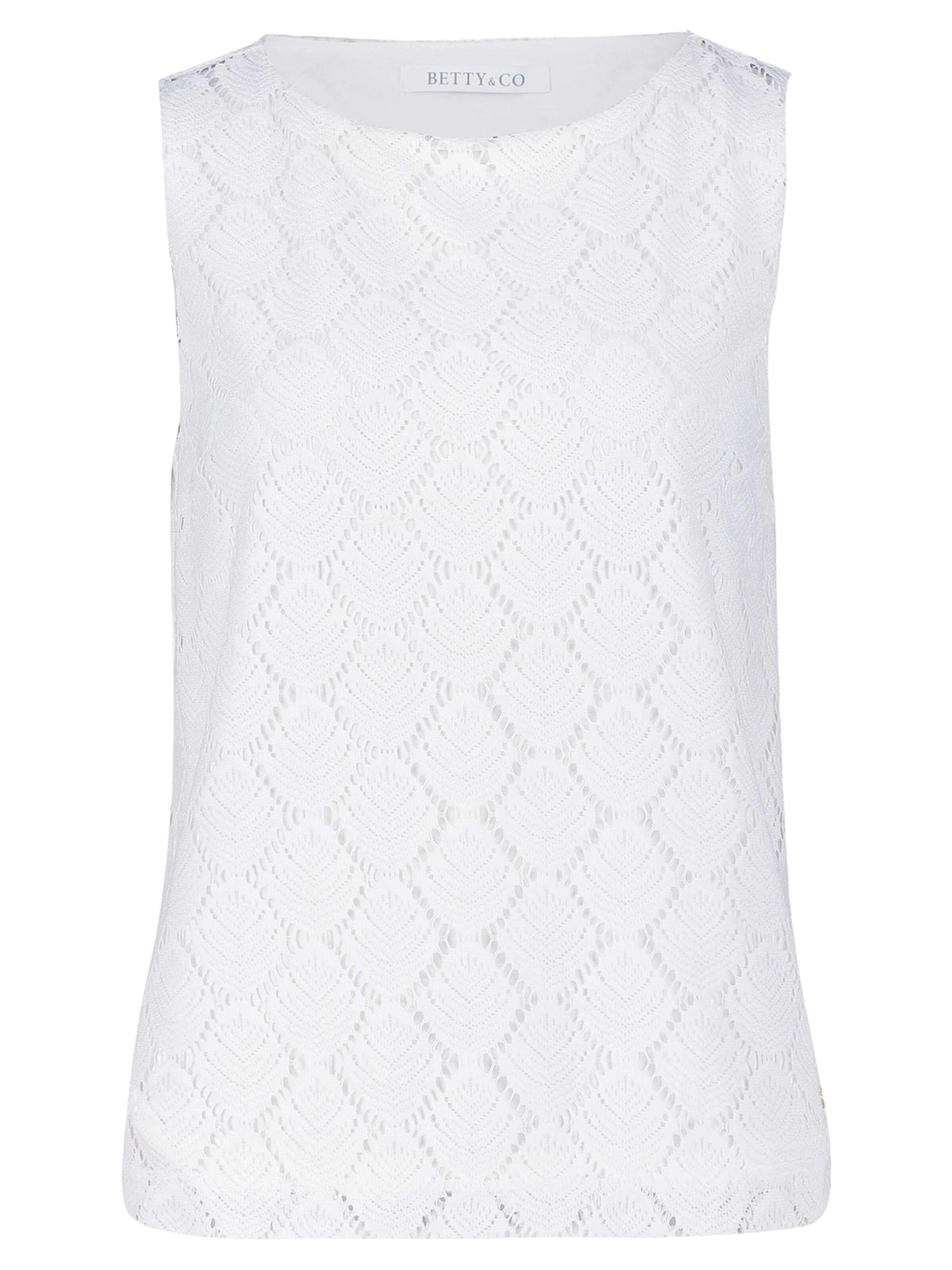 Top di Betty & Co in bianco: frontale