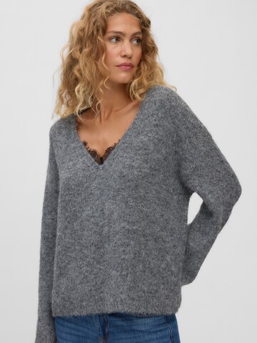 VERO MODA Pulover 'VMBERRY' | siva barva: sprednja stran