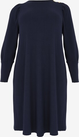 Yoek Dress in Blue: front