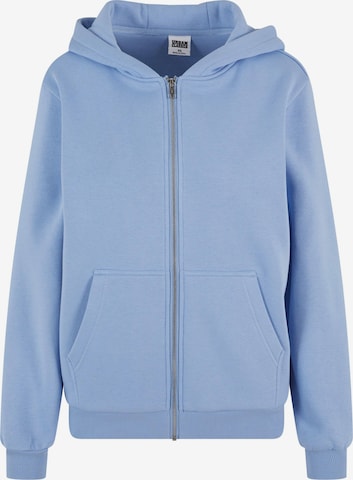 Urban Classics - Sudadera con cremallera en azul: frente