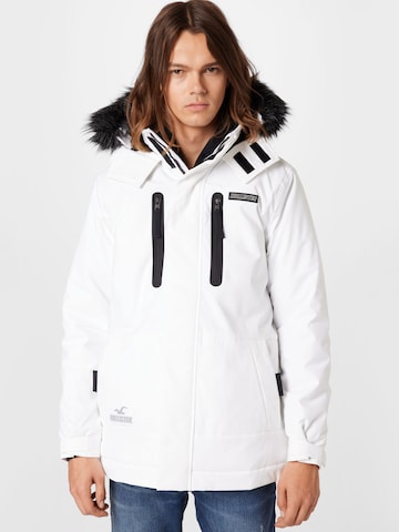Parka invernale di HOLLISTER in bianco: frontale