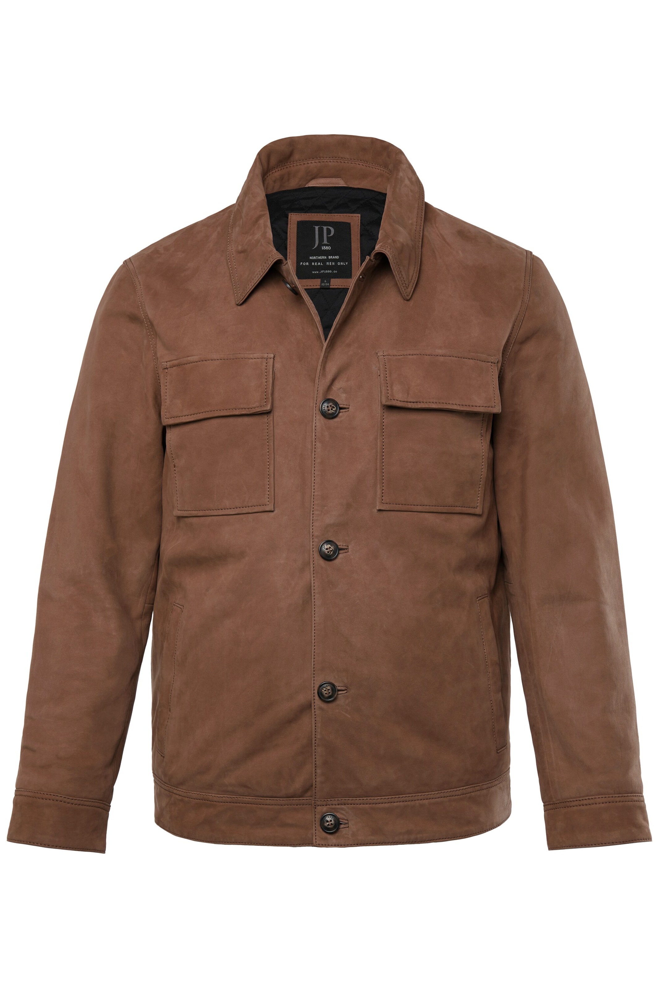 JP1880 Tussenjas in Bruin: voorkant