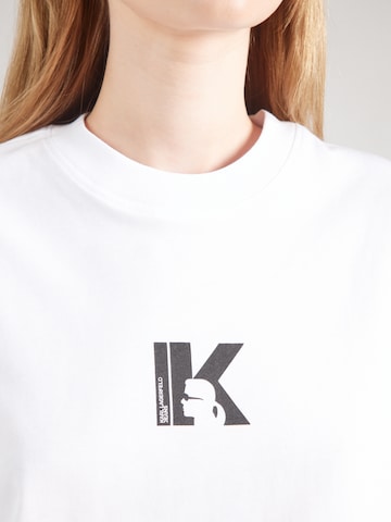 balta KARL LAGERFELD JEANS Marškinėliai
