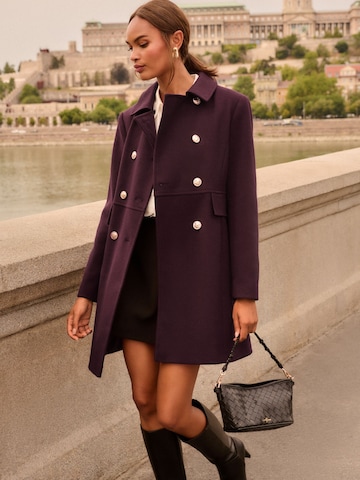 Manteau mi-saison love & roses en rouge