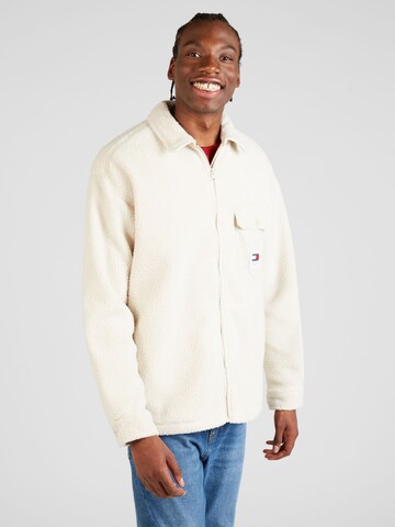 Tommy Jeans Between-Season Jacket in Beige: front