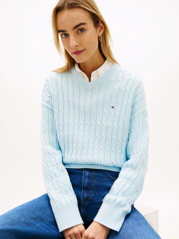 TOMMY HILFIGER Pulóver - kék