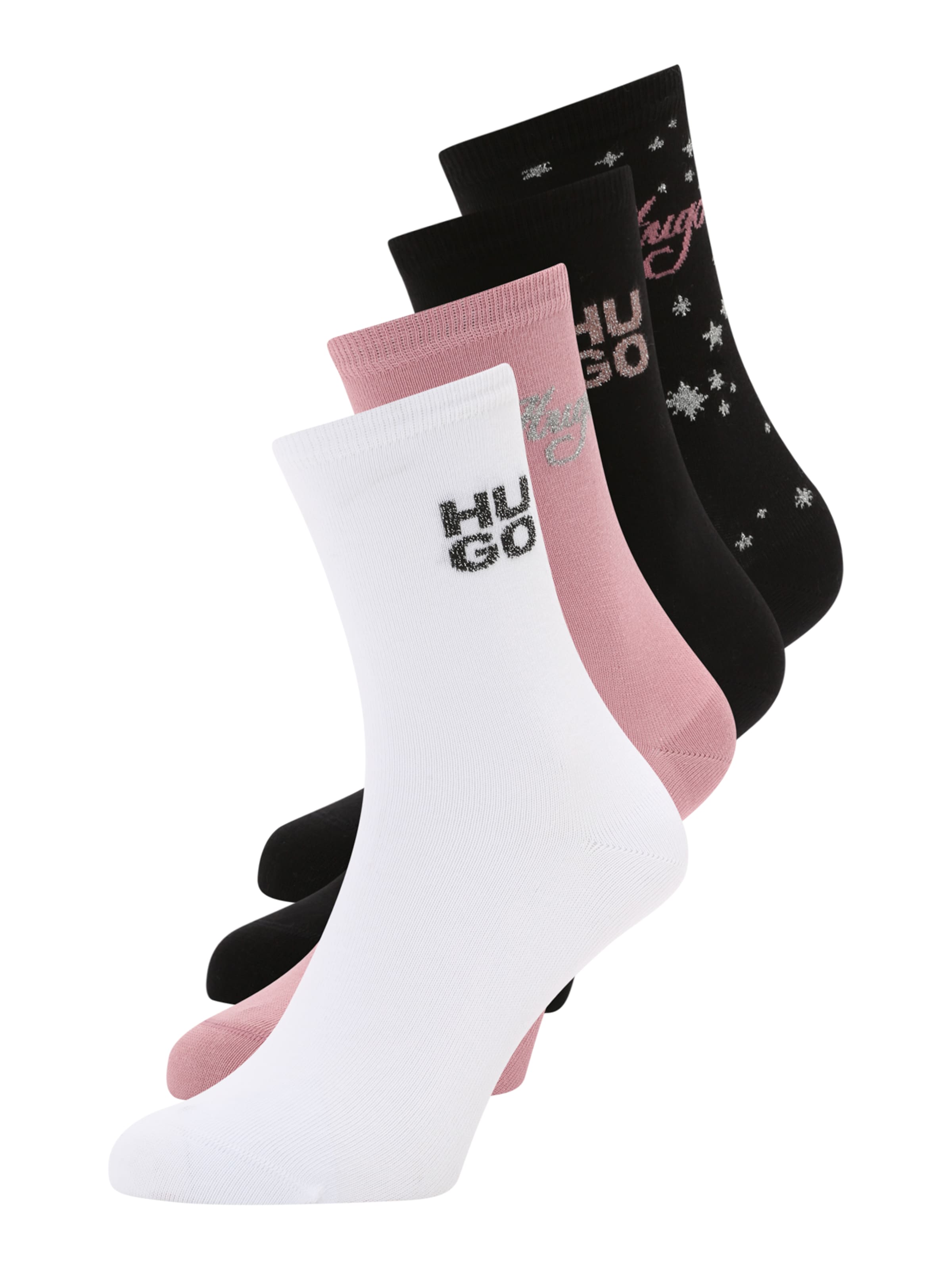 HUGO Sokid, värv roosa: eest vaates