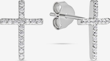 CHRIST Earrings in Silver: front