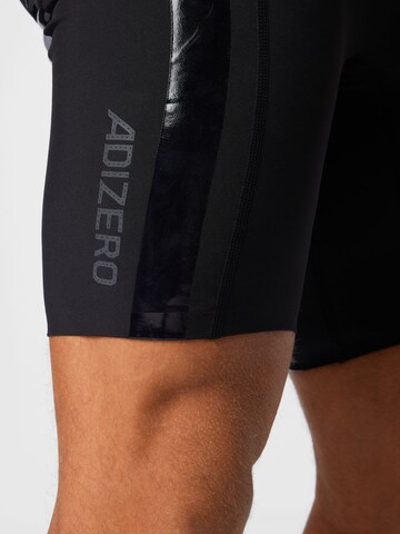 ADIDAS PERFORMANCE - Skinny Calças de desporto 'Adizero' em preto