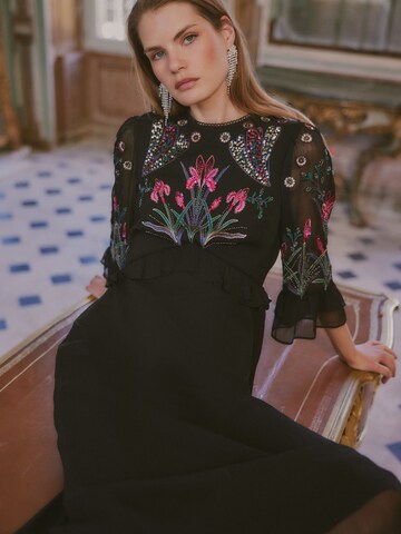 Robe love & roses en noir