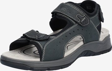 Rieker Hiking Sandals '26951' in Blue: front