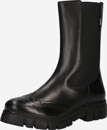 Steven New York Chelsea boots 'Eden' in Zwart: voorkant