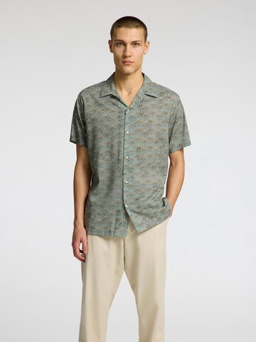 SELECTED HOMME Regular Fit Skjorte 'SLHAir' i grøn: forside