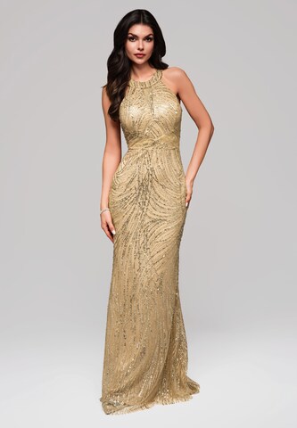 Ombre Evening dress in Gold
