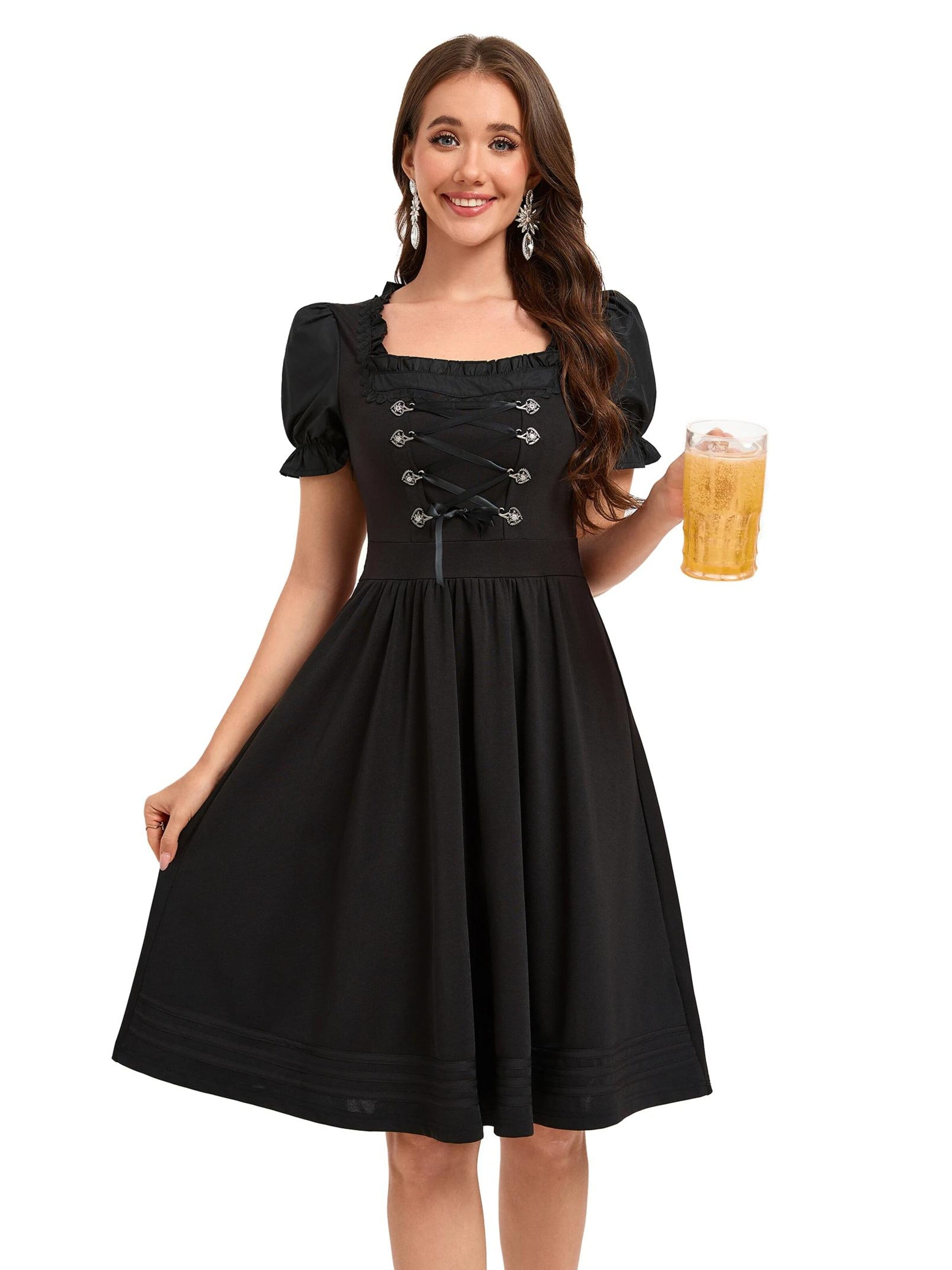 Yesfashion Dirndl in Black