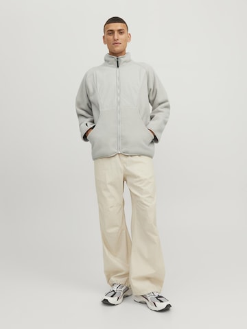 JACK & JONES Fleece jas in Grijs