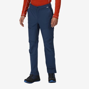 REGATTA Regular Outdoor Pants 'Questra IV' in Blue: front