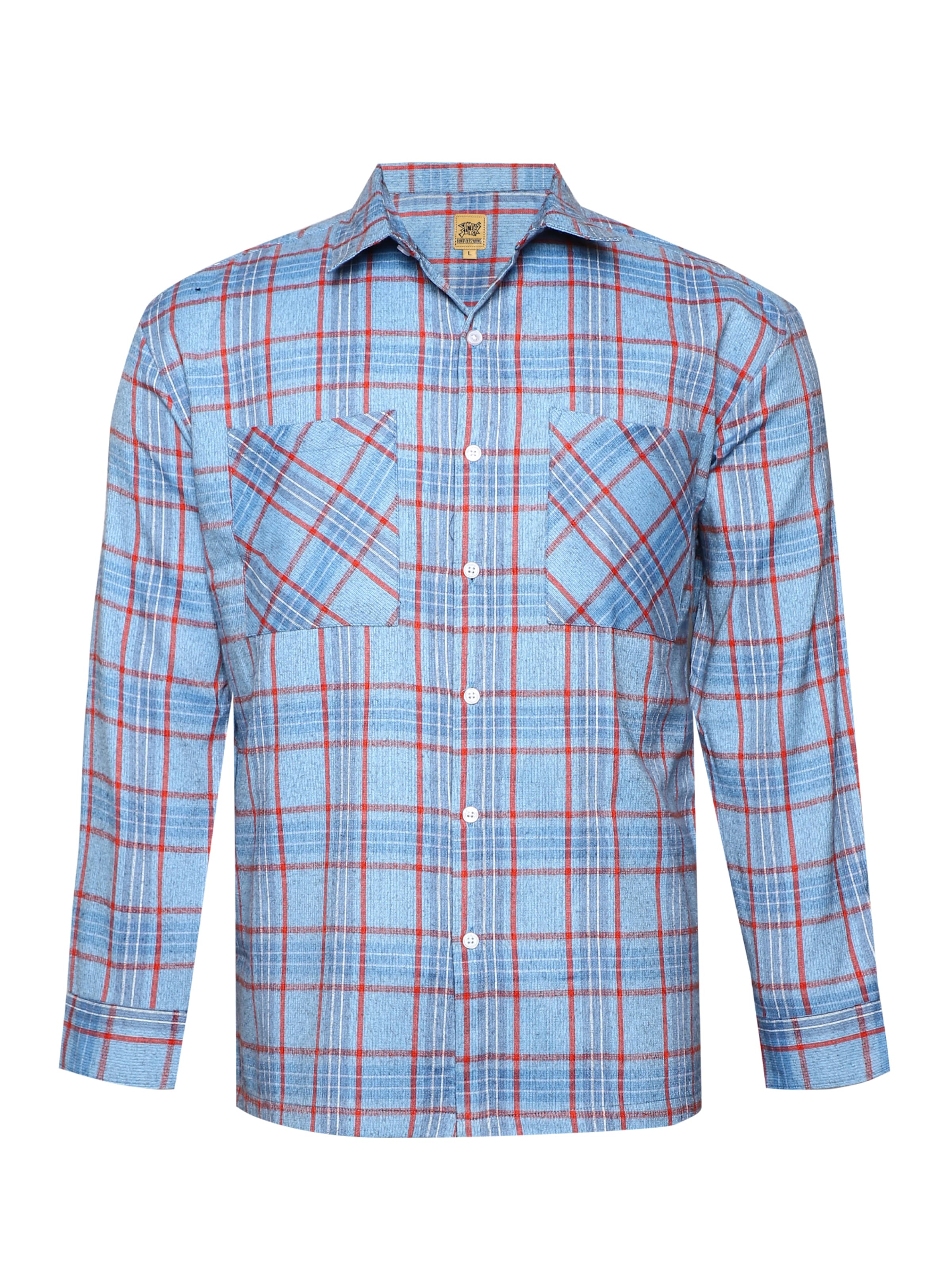 Campus Sutra - Ajuste confortable Camisa 'Tawny' en azul: frente