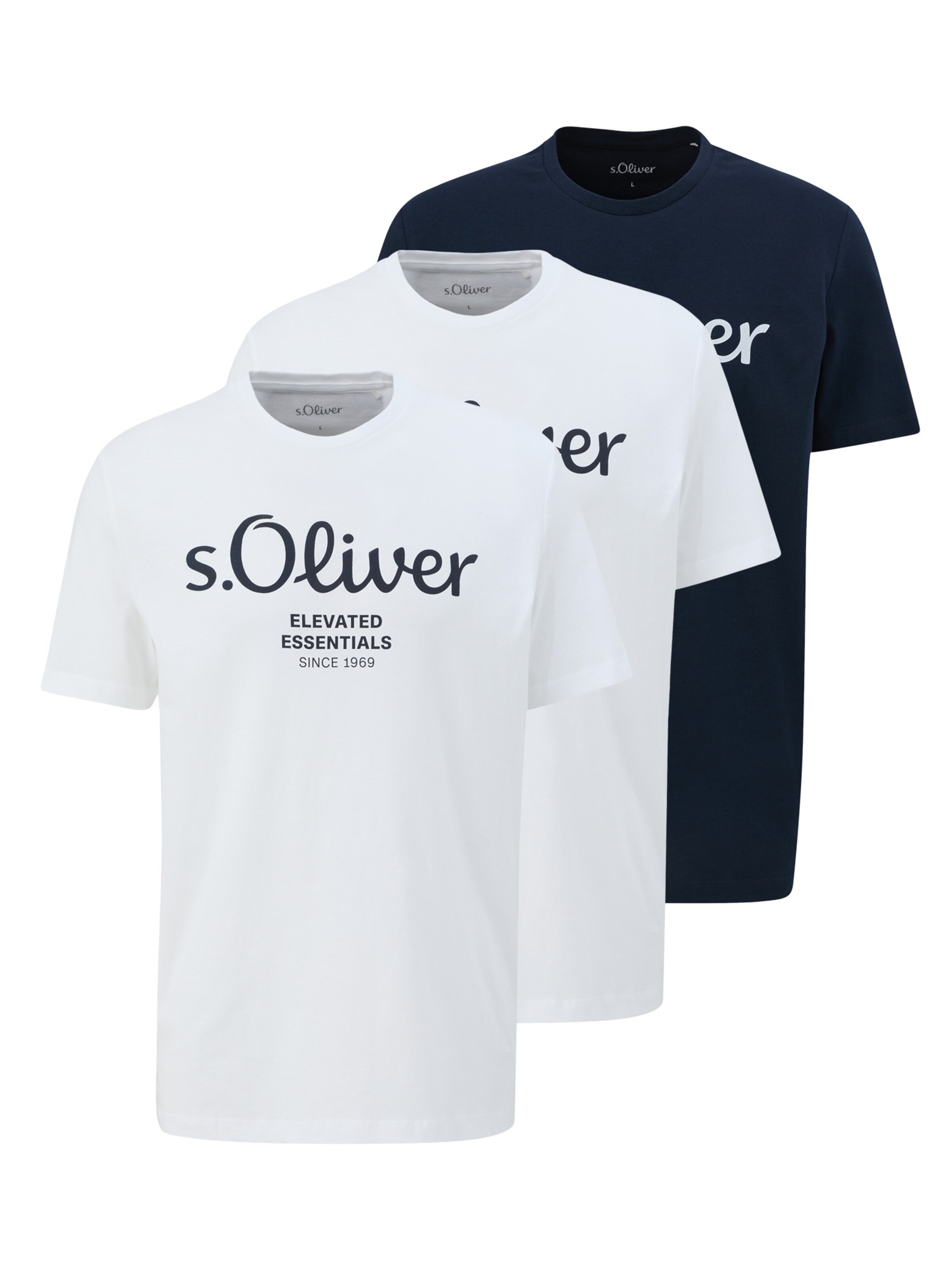 s.Oliver Shirt 'Basic'‌ in Blau: Vorderseite