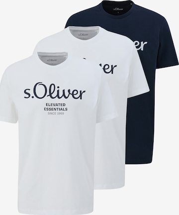 s.Oliver Shirt 'Basic' in Blau: Vorderseite